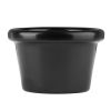 Olympia Kristallon Melamine Plain Ramekins Black 63mm (12 pack)