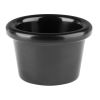 Olympia Kristallon Melamine Plain Ramekins Black 63mm (12 pack)