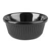 Olympia Kristallon Melamine Fluted Ramekins Black 57mm (12 pack)