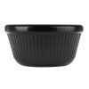 Olympia Kristallon Melamine Fluted Ramekins Black 70mm (12 pack)