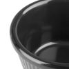 Olympia Kristallon Melamine Fluted Ramekins Black 76mm (12 pack)