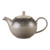 Churchill Studio Prints Homespun Charcoal Black Teapot 426ml (Pack of 4)