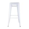 Bolero Bistro Galvanised Steel High Stools White (Pack of 4)