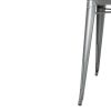 Bolero Bistro Square Steel Table Gun Metal 668mm