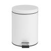 Bolero White Pedal Bin 5ltr