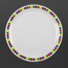 Olympia Kristallon Fairground Melamine Dinner Plates 230mm (12 pack)