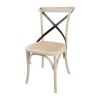 Bolero Bentwood Chairs with Metal Cross Backrest (Pack of 2)