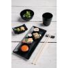 Olympia Kristallon Fusion Melamine Rectangular Platters Small 216mm (Pack of 6)