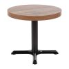 Bolero Pre-Drilled Round Table Top Urban Dark 600mm