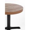 Bolero Pre-Drilled Round Table Top Urban Dark 600mm