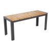 Bolero Rectangular Steel and Acacia Benches 1000mm (Pack of 2)