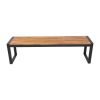 Bolero Acacia Wood and Steel Industrial Benches 1600mm (Pack of 2)