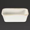 Churchill Stonecast Deep Rectangular Dishes Barley White 160mm (Pack of 12)