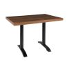 Bolero Pre-drilled Rectangular Table Top Rustic Oak 1100(W) x 700(D)mm