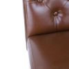 Bolero Chiswick Button Dining Chairs Tan Leather (Pack of 2)