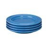 Olympia Heritage Raised Rim Plates Blue 253mm (Pack of 4)