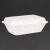 Fiesta Compostable Bagasse Hinged Food Containers 182mm