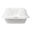 Vegware Compostable Bagasse Burger Boxes 152mm (Pack of 500)