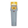 Rubbermaid Slim Jim Plastic Recycling Station Yellow 87Ltr