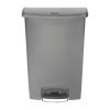 Rubbermaid Slim Jim Step On Front Step Pedal Bin Grey 90Ltr