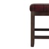 Bolero Dale Low Stools Claret Tartan (Pack of 2)