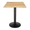 Bolero Pre-drilled Square Table Top Natural 700mm