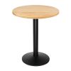 Bolero Pre-drilled Round Tabletop Natural 600mm