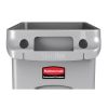 Rubbermaid Slim Jim Container With Venting Channels Grey 60Ltr