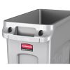 Rubbermaid Slim Jim Container With Venting Channels Grey 60Ltr