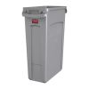 Rubbermaid Slim Jim Container With Venting Channels Grey 87Ltr