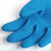 MAPA Alto 405 Liquid-Proof Heavy-Duty Janitorial Gloves Blue and Yellow