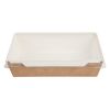 Colpac Fuzione Recyclable Paperboard Food Trays With Lid 1000ml / 35oz