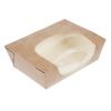 Colpac Zest Compostable Kraft Medium Salad Box 825ml/29oz (Pack of 250)