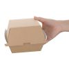 Fiesta Compostable Kraft Burger Boxes