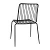 Bolero Steel Wire Dining Chairs Black (Pack of 4)