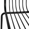 Bolero Steel Wire Dining Chairs Black (Pack of 4)