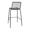 Bolero Steel Wire High Stools Black (Pack of 4)