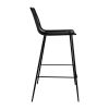 Bolero Steel Wire High Stools Black (Pack of 4)