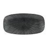 Churchill Studio Prints Agano Oblong Chefs Plates Black 355 x 189mm (Pack of 6)