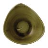 Stonecast Plume Olive Triangle Bowl 21oz (Pack of 12)