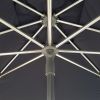 Eden Milan Round Parasol 2.5m Diameter Black