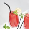 Fiesta Compostable Individually Wrapped Bendy Paper Straws Black (Pack of 250)