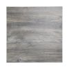 Bolero Pre-Drilled Square Melamine Table Top Ash Grey