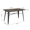 Bolero Complete OutdoorTable 120x76x76cm - Dark Wood