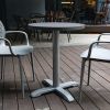 Bolero Aluminium Round Table Top Dark Grey 580mm