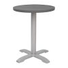 Bolero Aluminium Round Table Top Dark Grey 580mm