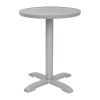 Bolero Aluminium Round Table Top Light Grey 580mm