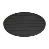 Bolero Aluminium Round Table Top Black 580mm