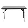 Bolero ABS Rectangular Folding Table Grey 4ft (Single)