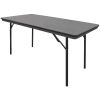 Bolero ABS Rectangular Folding Table Grey 5ft